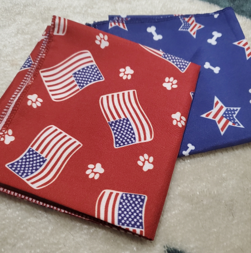 Patriotic Dog Bandanas
